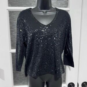 Talbots Sequined Lightweight Sweater NWT